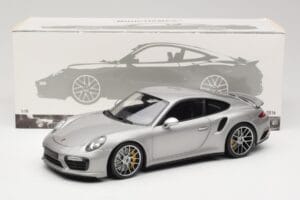 Porsche 911 991 Turbo S Argintiu Minichamps 1:18 113067126 Metal - imaginea 8 din 8