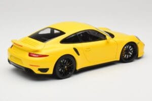 Porsche 911 991 Turbo S Galben Cu Jante Negre Minichamps 1:18 110062321 Metal - imaginea 3 din 8