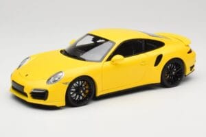 Porsche 911 991 Turbo S Galben Cu Jante Negre Minichamps 1:18 110062321 Metal
