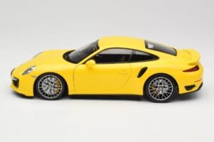 Porsche 911 991 Turbo S Galben Cu Jante Argintii Minichamps 1:18 110062322 Metal - imaginea 4 din 8