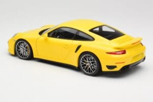 Porsche 911 991 Turbo S Galben Cu Jante Argintii Minichamps 1:18 110062322 Metal - imaginea 5 din 8