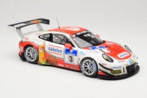 Porsche 911 991.1 GT3 R #3 Frikadelli Racing N. Siedler / K. Abbelen / S. Schmitz 24 Hours of Nurburgring 2016 Minichamps 1:1 - imaginea 4 din 6