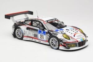 Porsche 911 991.1 GT3 R #21 WTM Racing J. Stursberg / V. Krumbach 24h Nurburgring 2016 Minichamps 1:18 155166021 Metal - imaginea 4 din 6