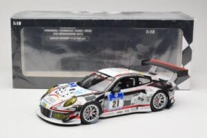 Porsche 911 991.1 GT3 R #21 WTM Racing J. Stursberg / V. Krumbach 24h Nurburgring 2016 Minichamps 1:18 155166021 Metal - imaginea 6 din 6
