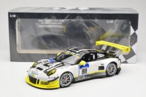 Porsche 911 991.1 GT3 R #911 Manthey Racing N. Tandy / E. Bamber 24h Nurburgring 2016 Minichamps 1:18 155166911 Metal - imaginea 6 din 6
