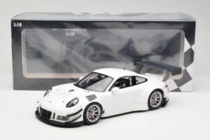 Porsche 911 991.1 GT3 R Alb Cu Jante Argintii Minichamps 1:18 153166000 Metal - imaginea 6 din 6