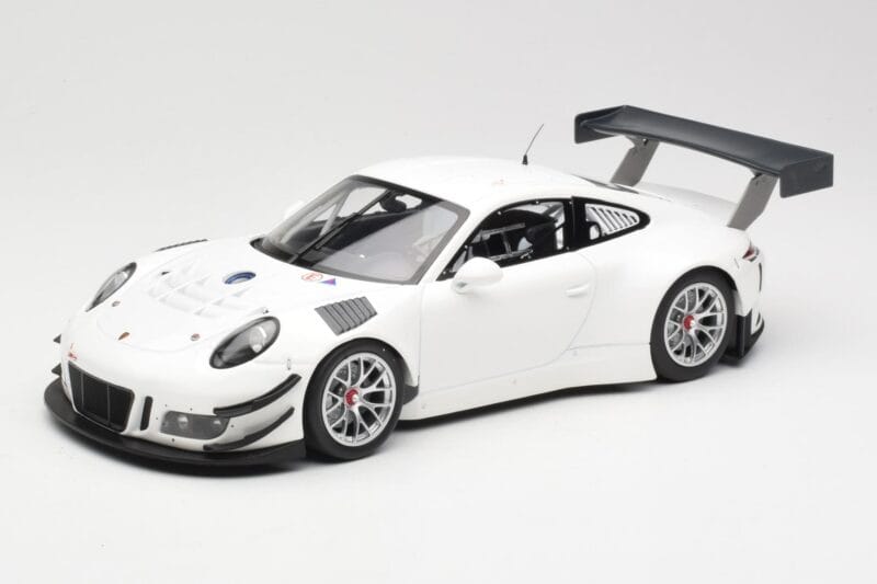 Porsche 911 991.1 GT3 R Alb Cu Jante Argintii Minichamps 1:18 153166000 Metal
