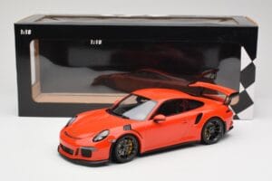 Porsche 911 991.1 GT3 RS Lava Orange Minichamps 1:18 155066220 Metal - imaginea 6 din 6