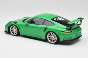 Porsche 911 991.1 GT3 RS Lizard Verde & Roți Argintii Minichamps 1:18 153066229 Metal - imaginea 5 din 6