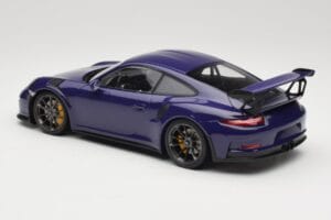 Porsche 911 991.1 GT3 RS Ultraviolet Minichamps 1:18 155066221 Metal - imaginea 5 din 6