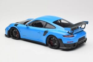 Porsche 911 991.2 GT2 RS Albastru cu Jante Negre Minichamps 1:18 155068308 Metal - imaginea 5 din 6