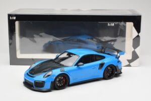 Porsche 911 991.2 GT2 RS Albastru cu Jante Negre Minichamps 1:18 155068308 Metal - imaginea 6 din 6