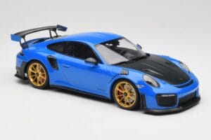 Porsche 911 991.2 GT2 RS Albastru cu Jante Aurii Minichamps 1:18 155068302 Metal - imaginea 4 din 6