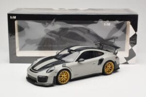 Porsche 911 991.2 GT2 RS Chalk Weissach Package Jante Aurii Minichamps 1:18 155068304 Metal - imaginea 6 din 6