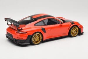 Porsche 911 991.2 GT2 RS Portocaliu Weissach Package Jante Aurii Minichamps 1:18 155068305 Metal - imaginea 2 din 6