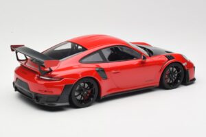 Porsche 911 GT2 RS 991.2 Roșu Jante Negre Minichamps 1:18 155068307 Metal - imaginea 2 din 6