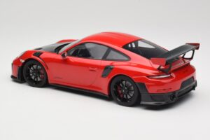 Porsche 911 GT2 RS 991.2 Roșu Jante Negre Minichamps 1:18 155968307 Metal - imaginea 5 din 6