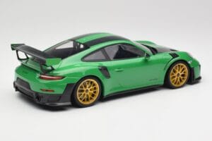 Porsche 911 991.2 GT2 RS Weissach Package British Racing Verde & Roți Aurii Minichamps 1:18 153068318 Metal - imaginea 2 din 6
