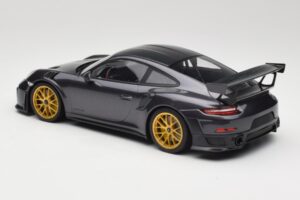Porsche 911 991.2 GT2 RS Weissach Package Purple Metallic Cu Jante Magneziu Auriu Minichamps 1:18 153068322 Metal - imaginea 5 din 6