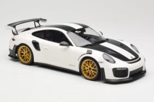 Porsche 911 991.2 GT2 RS Weissach Package Alb Cu Jante Aurii Minichamps 1:18 153068308 Metal - imaginea 4 din 6