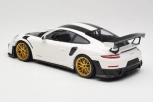 Porsche 911 991.2 GT2 RS Weissach Package Alb Cu Jante Aurii Minichamps 1:18 153068308 Metal - imaginea 5 din 6