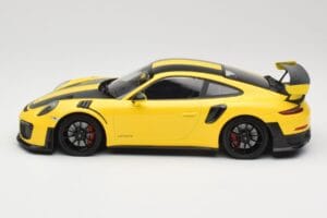 Porsche 911 991.2 GT2 RS Weissach Package Galben cu Jante Negre Minichamps 1:18 155068311 Metal - imaginea 3 din 6