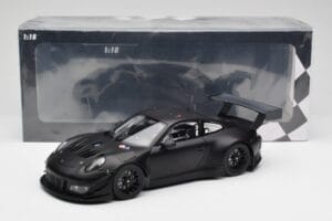 Porsche 911 991.2 GT3 R Matte Black Minichamps 1:18 155186901 Metal - imaginea 6 din 6