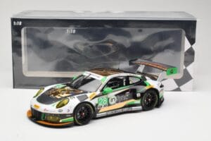 Porsche 911 991.2 GT3 R #28 Alegra Motorsports D. de Quesada / M. Morad Class Winners 24 Hours of Daytona 2017 Minichamps 1:1 - imaginea 6 din 6