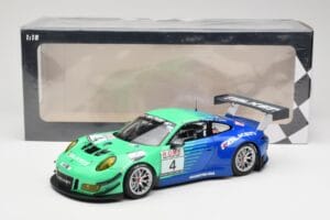 Porsche 911 991.2 GT3 R #4 Falken Motorsports J. Bergmeister / M. Ragginger VLN Westfalenfahrt 2017 Minichamps 1:18 155176904 - imaginea 6 din 6