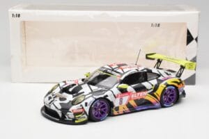 Porsche 911 991.2 GT3 R #8 Iron Force Ring Police 24 Hours Nürburgring 2019 Minichamps 1:18 153196088 Metal - imaginea 6 din 6