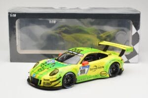 Porsche 911 991.2 GT3 R #911 Manthey Racing R. Dumas / F. Makowiecki 24 Hours of Nurburgring 2017 Minichamps 1:18 155176911 M - imaginea 6 din 6