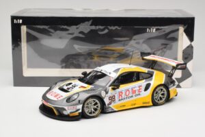 Porsche 911 991.2 GT3 R Rowe Racing #98 N. Muller / R. Dumas / M. Jaminet 24 Hours of Spa 2019 Minichamps 1:18 155196098 Meta - imaginea 6 din 6