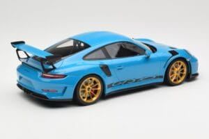 Porsche 911 991.2 GT3 RS Albastru cu Jante Aurii Minichamps 1:18 155068222 Metal - imaginea 2 din 6