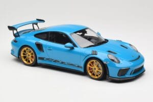 Porsche 911 991.2 GT3 RS Albastru cu Jante Aurii Minichamps 1:18 155068222 Metal - imaginea 4 din 6