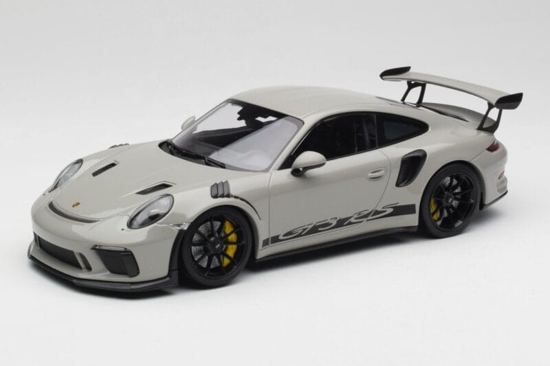Porsche 911 991.2 GT3 RS Chalk Wording Jante Negre Minichamps 1:18 153068230 Metal