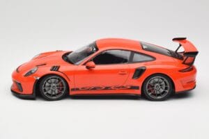 Porsche 911 991.2 GT3 RS Lava Orange & Jante Argintii Minichamps 1:18 155068225 Metal - imaginea 3 din 6