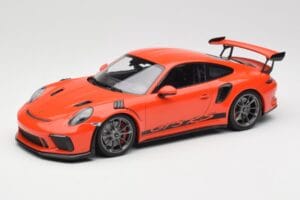 Porsche 911 991.2 GT3 RS Lava Orange & Jante Argintii Minichamps 1:18 155068225 Metal