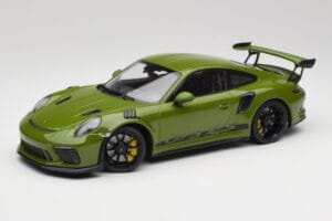 Porsche 911 991.2 GT3 RS Lizard Verde Cu Jante Negre Minichamps 1:18 155068233 Metal
