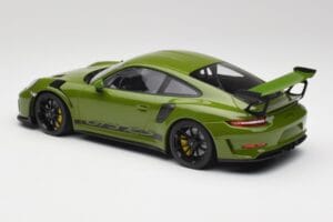 Porsche 911 991.2 GT3 RS Lizard Verde Cu Jante Negre Minichamps 1:18 155068233 Metal - imaginea 5 din 6