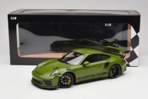 Porsche 911 991.2 GT3 RS Lizard Verde Cu Jante Negre Minichamps 1:18 155068233 Metal - imaginea 6 din 6