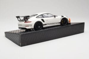 Porsche 911 991.2 GT3 RS Manthey Racing Alb & Albastru & Portocaliu Minichamps 1:18 MR-911-GT3RS-1805 Metal - imaginea 3 din 6