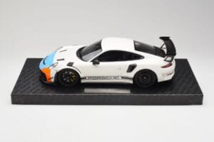 Porsche 911 991.2 GT3 RS Manthey Racing Alb & Albastru & Portocaliu Minichamps 1:18 MR-911-GT3RS-1805 Metal