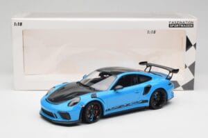 Porsche 911 991.2 GT3 RS Miami Albastru Weissach Package & Roți Magneziu Negre Minichamps 1:18 153068231 Metal - imaginea 6 din 6