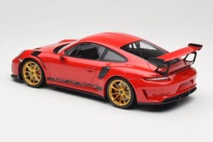Porsche 911 991.2 GT3 RS Roșu cu Jante Aurii Minichamps 1:18 155068220 Metal - imaginea 5 din 6