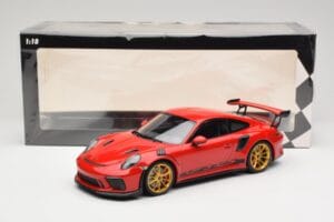 Porsche 911 991.2 GT3 RS Roșu cu Jante Aurii Minichamps 1:18 155068220 Metal - imaginea 6 din 6