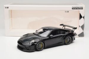 Porsche 911 991.2 GT3 RS Weissach Package Negru Jante Magneziu Argintii Minichamps 1:18 153068229 Metal - imaginea 6 din 6