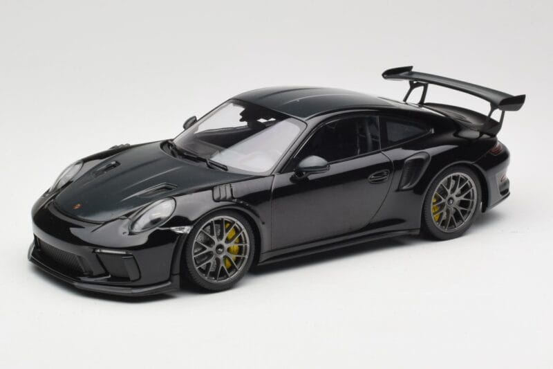 Porsche 911 991.2 GT3 RS Weissach Package Negru Jante Magneziu Argintii Minichamps 1:18 153068229 Metal