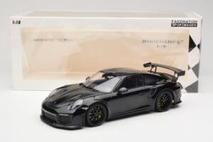 Porsche 911 991.2 GT3 RS Weissach Package Negru Cu Jante Negre Minichamps 1:18 153068321 Metal - imaginea 6 din 6