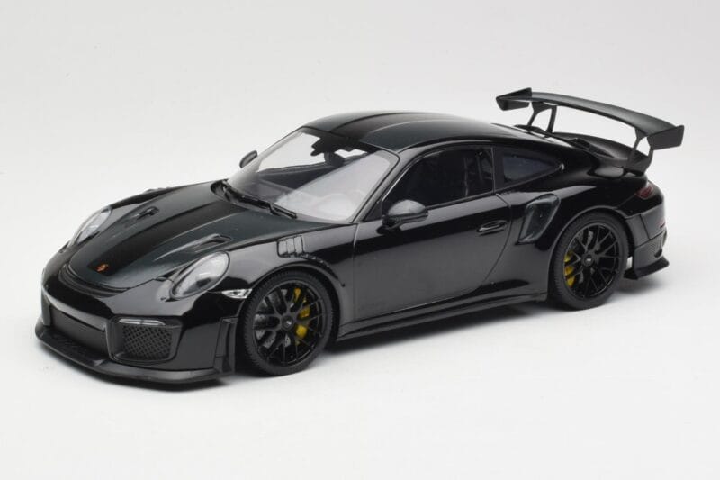 Porsche 911 991.2 GT3 RS Weissach Package Negru Cu Jante Negre Minichamps 1:18 153068321 Metal