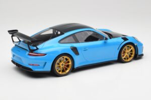 Porsche 911 991.2 GT3 RS Weissach Package Albastru & Roți Aurii Minichamps 1:18 153068232 Metal - imaginea 2 din 6